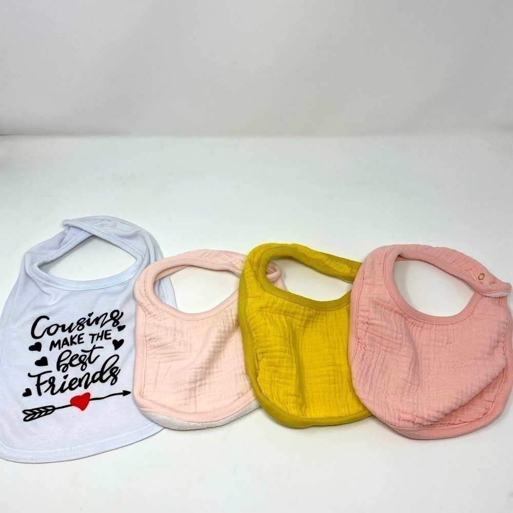 NEW - Bundle of 4 Baby Bibs